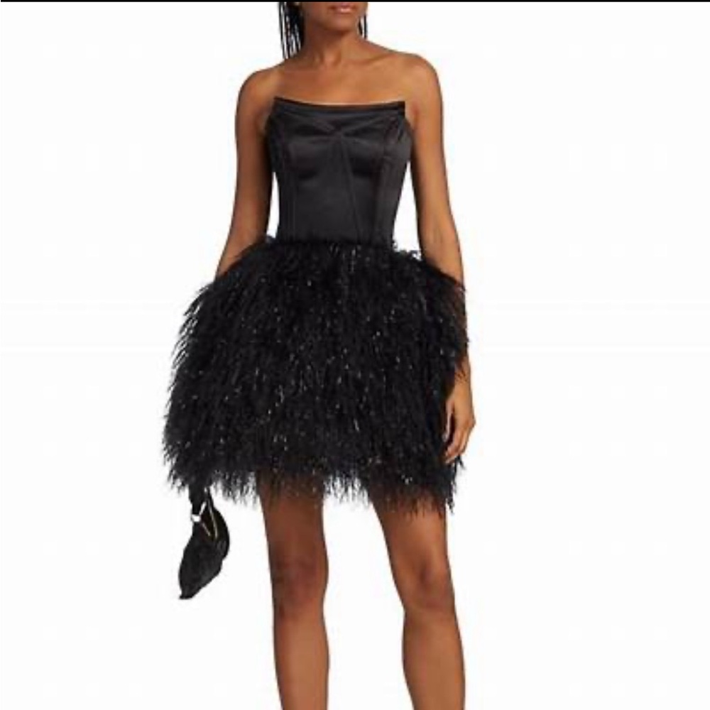 Michael Costello Xixi strapless dress